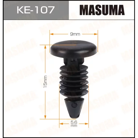 Клипса  пластм. крепежная  KE-107  (50)   Европа