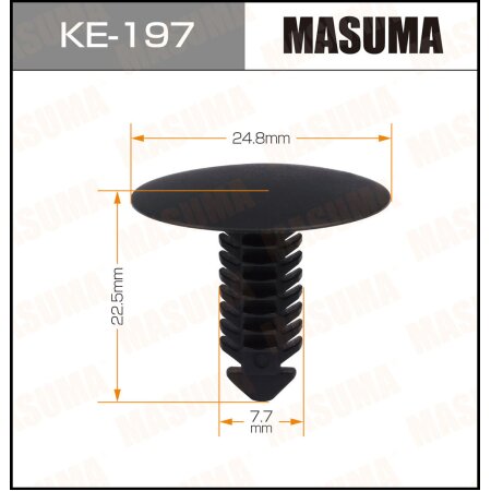 Клипса  пластм. крепежная  KE-197  (50)   Европа