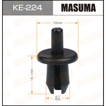 Клипса  пластм. крепежная  KE-224  (50)   Европа
