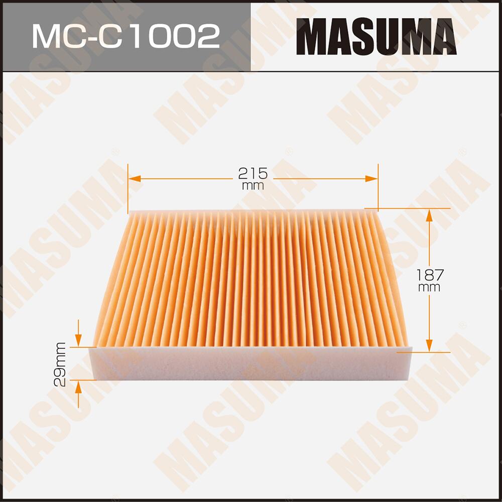 Фильтр салонный Masuma, MC-C1002. | Masuma - запчасти для иномарок ...