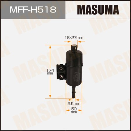 Фильтр топливный Masuma, MFF-H518. | Masuma - запчасти для иномарок ...